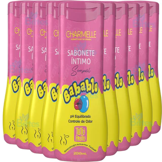 10 SABONETE ÍNTIMO BABABLU TUTTI FRUTTI CHARMELLE COSMÉTICOS SENSUAL