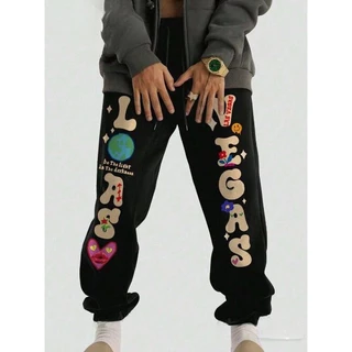 Calça Estampada Gringa Despojada Unissex Feminino e Masculino Tecido Moletom Lançamento