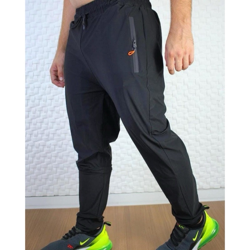 Calças Dry Fit importadas unisex BORDADA, ideal para praticar exercícios