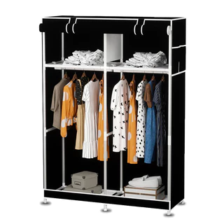Guarda Roupa Dobrável Organizador De Roupas Portátil Multiuso Armário Organizador de Roupas Sapatos Multiuso Arara Grande Desmontável