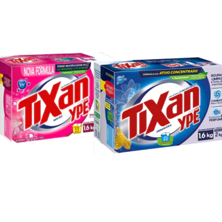 Kit 2 Sabão Em Pó Tixan Ypê Primavera e Maciez Concentrado Caixa 1,6kg