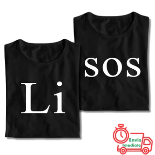 Kit Casal 2 Camisetas LISOS 100% Algodão
