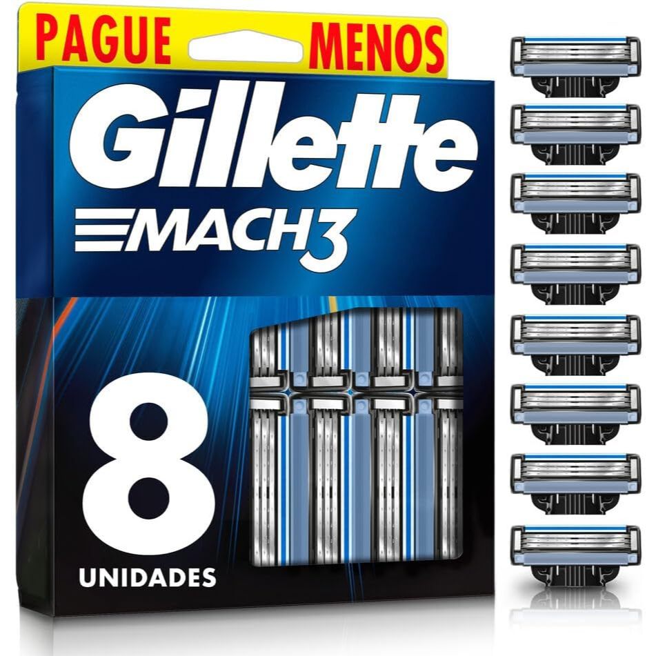 Carga Gillette Mach3 Leve 8 Pague 6 ou 16