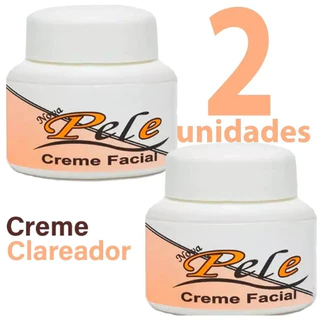 Kit 02 Creme Nova Pele Facial Clareador Melasma 25g