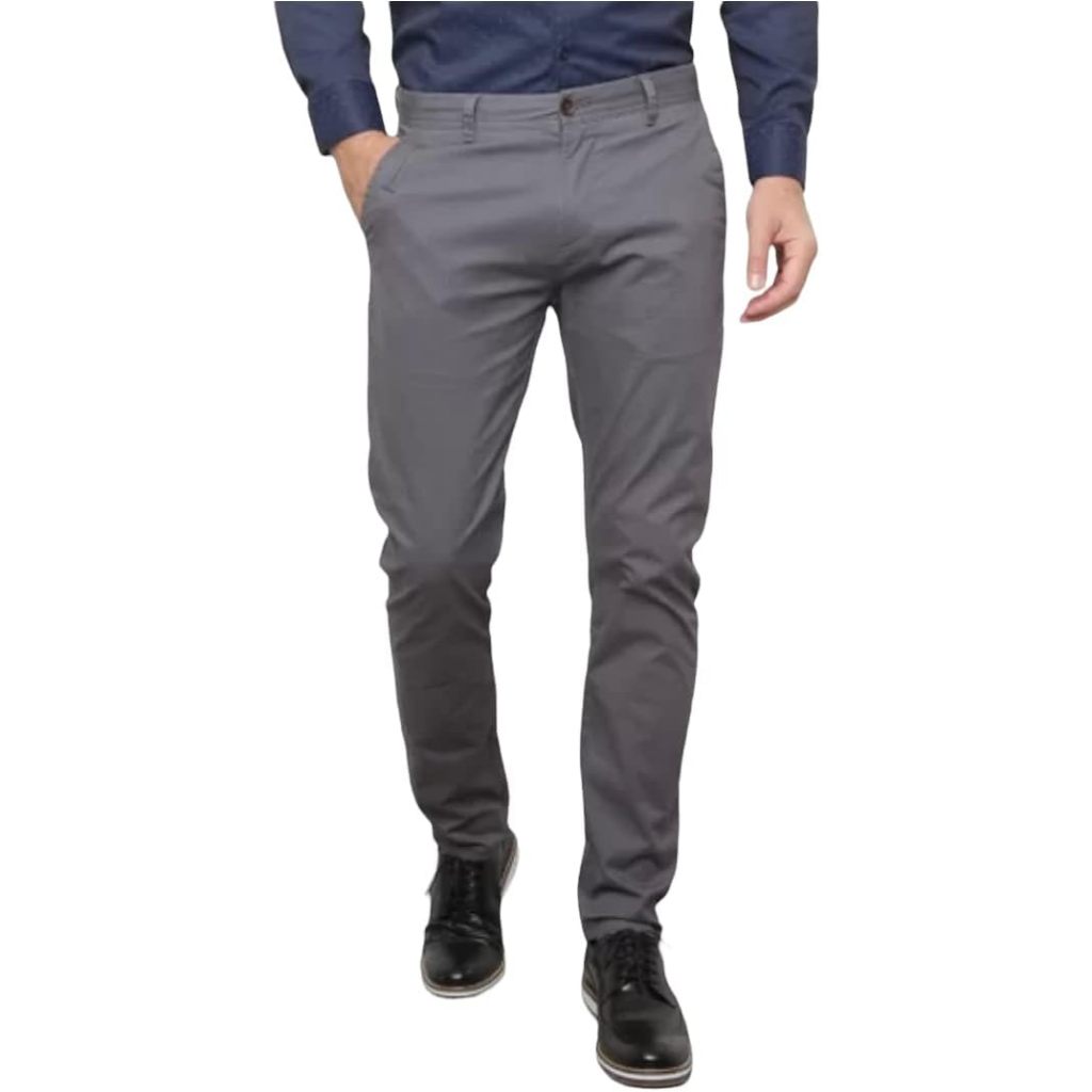 Calça Masculina Sarja Slim Elastano - Esporte Fino