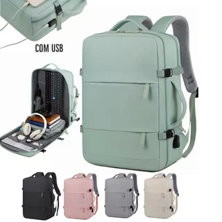 Mochila mala viral compressão Laptop Viagem Escolar Executiva Notebook Impermeável expansível