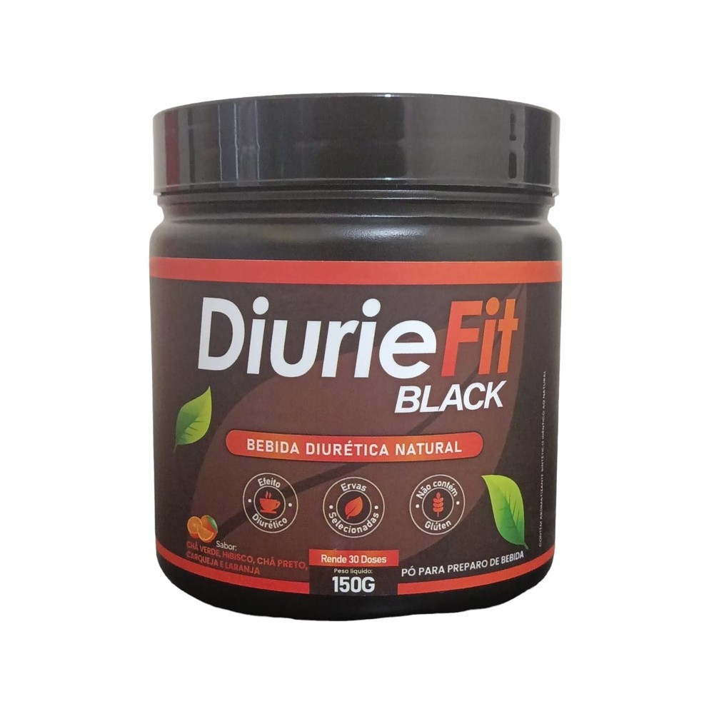 DiurieFit Black - Suplemento Alimentar Em Pó - 1 Pote com 150g - Original