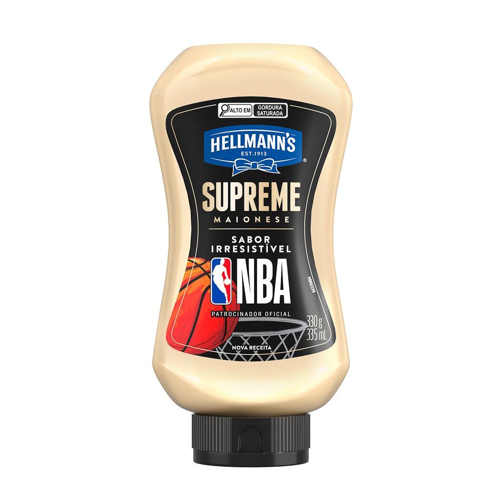 Maionese NBA Hellmann'S Supreme Squeeze 330G