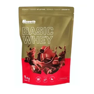 Basic Whey 1kg - Sabor Chocolate - Growth Supplements