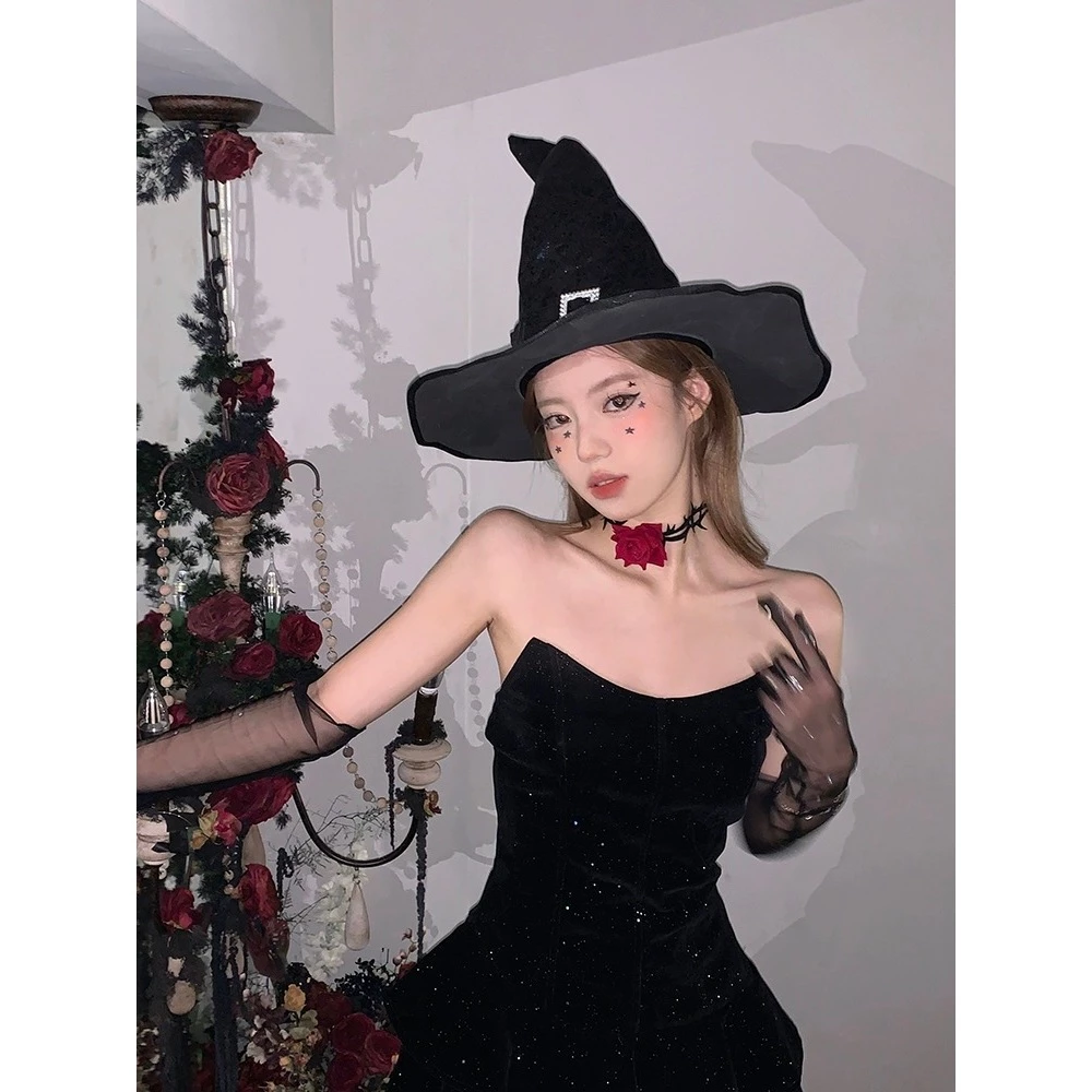 Chapéu de Bruxa Preto Halloween