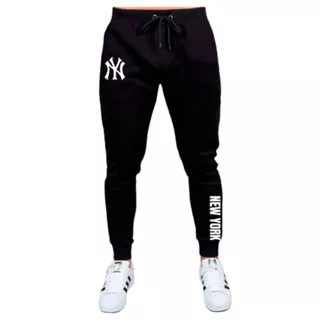 Calça moletom jogger new york masculina tamanho P M G GG