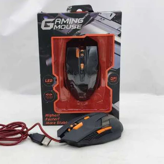 Mouse Gamer 7 Botões, 3200 DPI, Mecânico, Ergonômico, LED, USB, XLS Preto