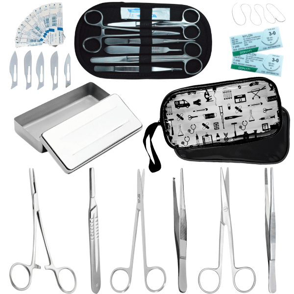 Kit Di Suture Chirurgiche Con Pinze E Forbici - 12070114 - Foto 3