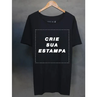 Camiseta Personalize Algodão Camisa Personalizada Escolha Sua Estampa Sua Logo