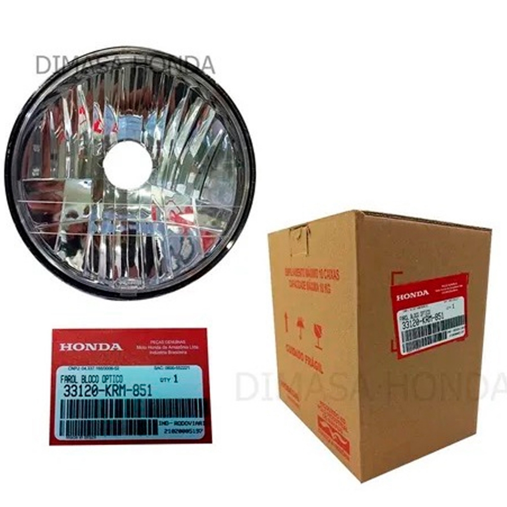 Farol Bloco Optico Fan 150 2010 2011 2012 2013 Original Honda