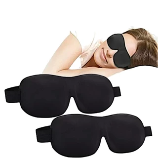 Kit 02 Mascara De Dormir Tapa Olho Super Confortavel Alcochoada Blackout