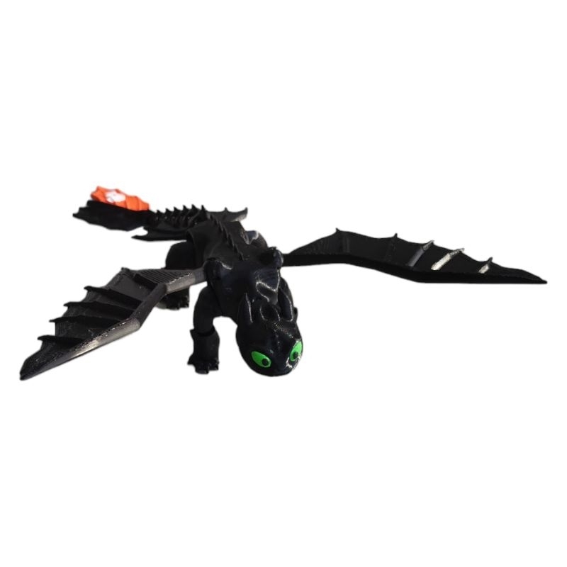 Boneco Articulado Dragão Banguela (Fúria da Noite) - Como Treinar seu ...