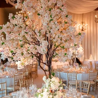 Haste de Cerejeira Alta Galho de Pessegueiro 95cm Decoração Casa, Festas, Casamento Salmão BH802169