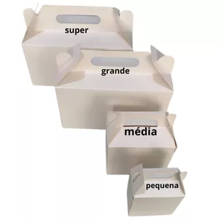 Caixa Embalagem, Maleta Pequena,Média,Grande e Super Grande,Lanches, Delivery, Food Truck, Festas, Roupas, Aniverssário.