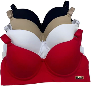 Sutiã Básico Reforçado Kit c/4 Com Bojo Do P Ao Gg Direto da Fábrica soutien bojo bolha do p ao m