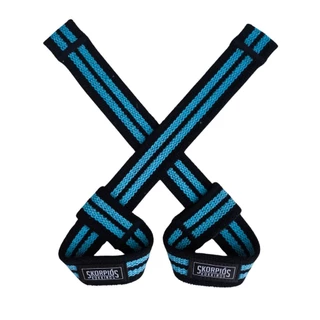 Par Straps 100% algodão AZUL CLARO para academia, cross fit e musculação.