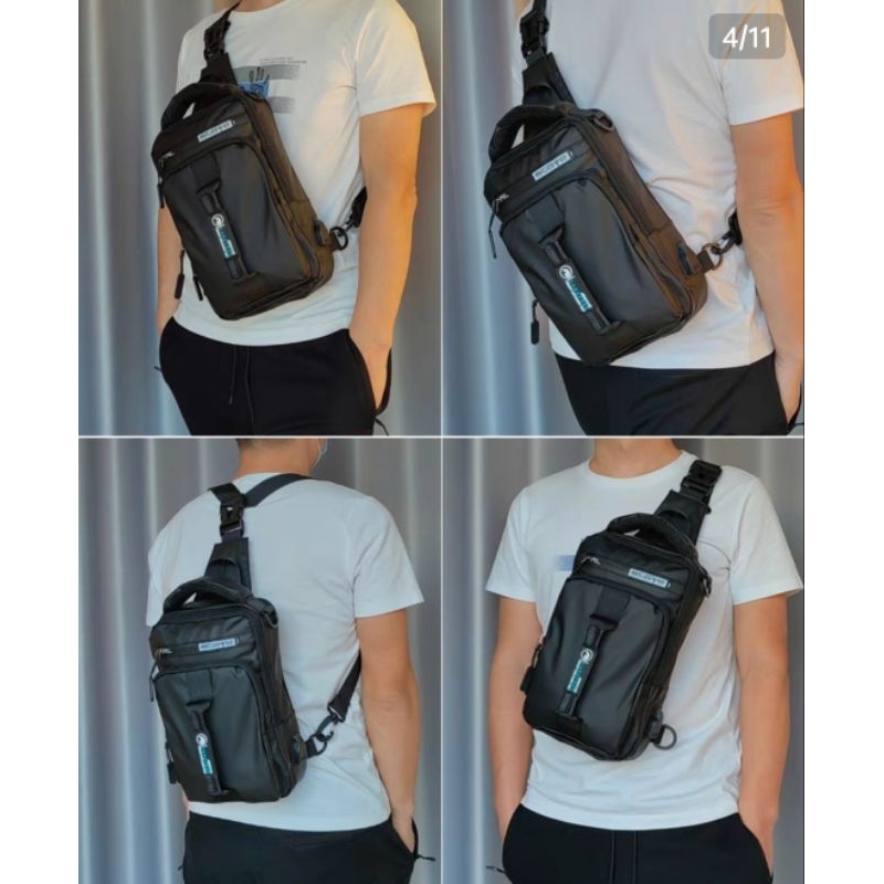 Bolsa e mochila de ombromasculina casual imperme vel C12369