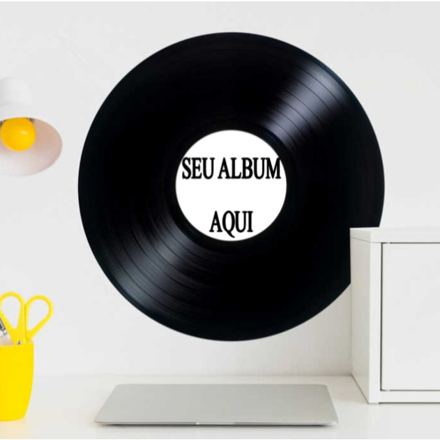 Placa MDF / Placa MDF Disco De Vinil / Plaquinha MDF / Placa Decorativa ...