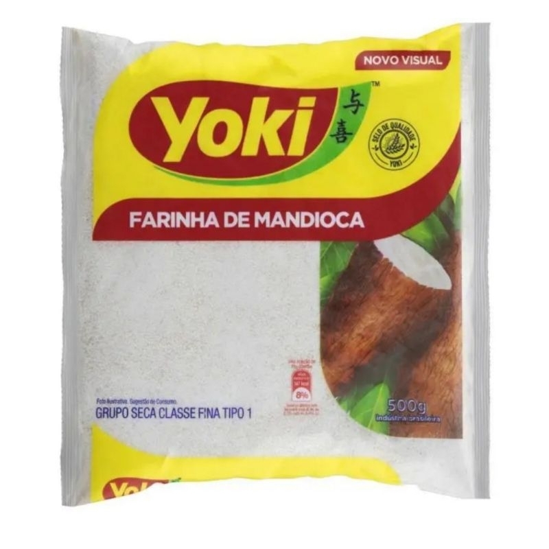 Kit 4 Farinha de Mandioca Yoki Pacote 500g | Shopee Brasil