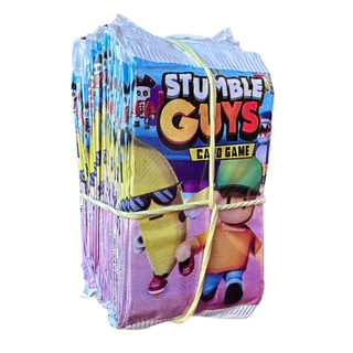 Kit 200 Cards Stumble Guys 50 Pacotinhos Fechados Jogo De Aventura Bater Bafô Trocar Figurinhas em Oferta na Shopee