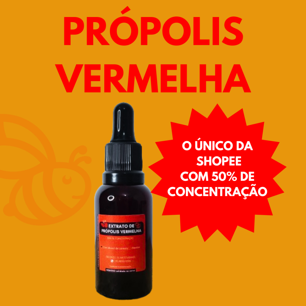 EXTRATO DE PRÓPOLIS VERMELHO 50% - PRÓPOLIS VERMELHA - 30 ML | Shopee ...