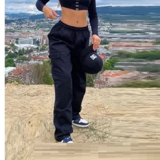 Calça Cargo Feminina Sarja Cordão Varias Cores