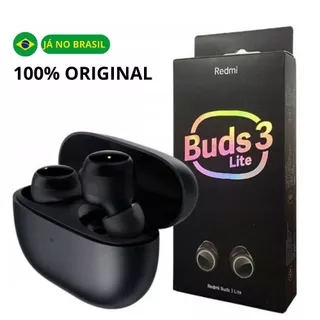 Fone de Ouvido Redmi Buds 3 Lite Bluetooth 5.2 Som Imersivo e Conforto Inigualáve Original!
