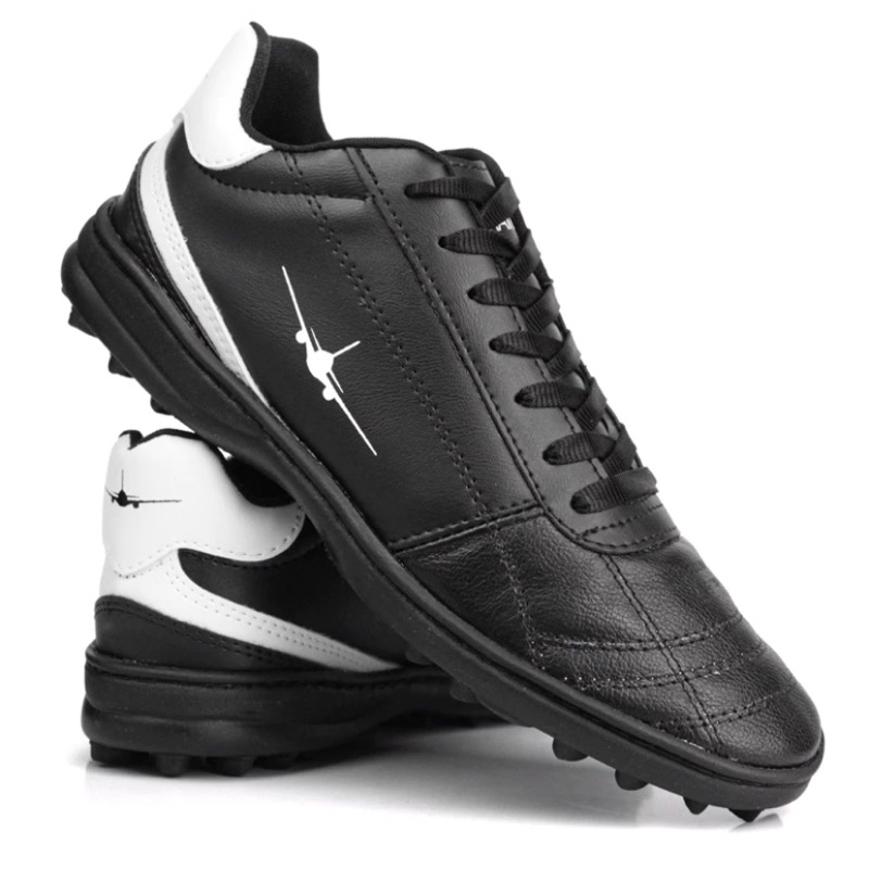 Chuteira Tenis Society com Couro legítimo Para Campo Gramado | Shopee ...