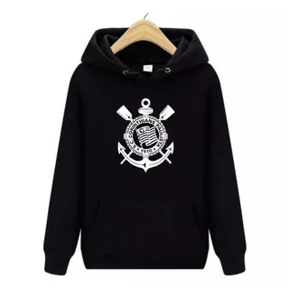 Blusa de Moletom Modelo Canguru estampa Corinthians