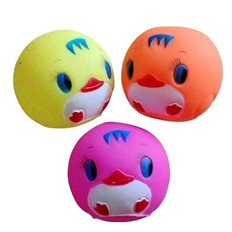 Bolinha de Brinquedo Sonora Colorida Para Pet Pequeno Porte Filhote Com Barulho Som