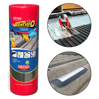 Manta Adesiva Asfaltica Aluminizada Vedatudo 45cmx10m