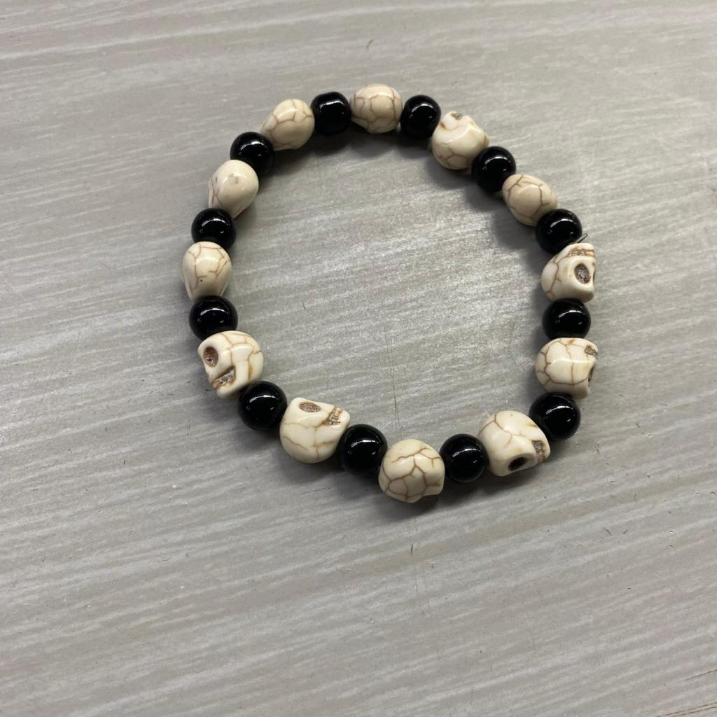 Pulseira Exu Caveira Acessório Umbanda e Candomblé