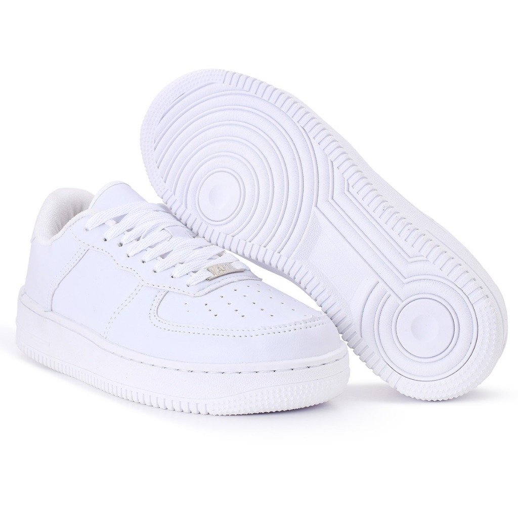 Tênis Casual Feminino Baixo Estilo Force Dia a Dia Confortável Masculino Basquete Promoção