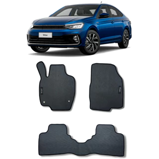 Tapete para carro Virtus ano 2018 a 2024 borracha inteiriço