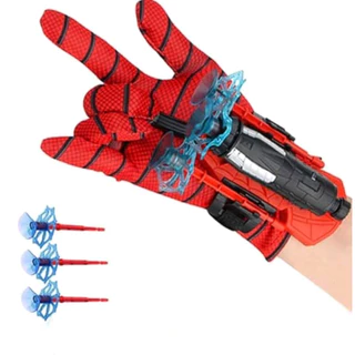 Kit 3 Luva De Lança-Teia Homem-Aranha Infantil - Brinquedo Lançador do Spider Man Cosplay