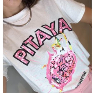 Camiseta Tee Tshirt Feminina Frutas Blusa Tendencia Moderna Moda Blogueira