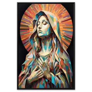 Quadro Decorativo Mãe De Jesus Nossa Senhora C/ Moldura
