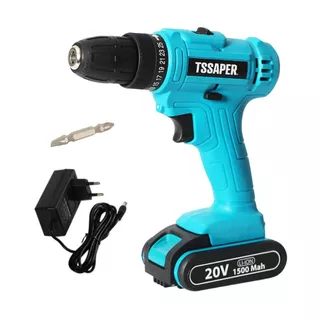 Furadeira e Parafusadeira 3/8 com Bateria 20v e fonte Tssaper TPA20 em Oferta na Shopee