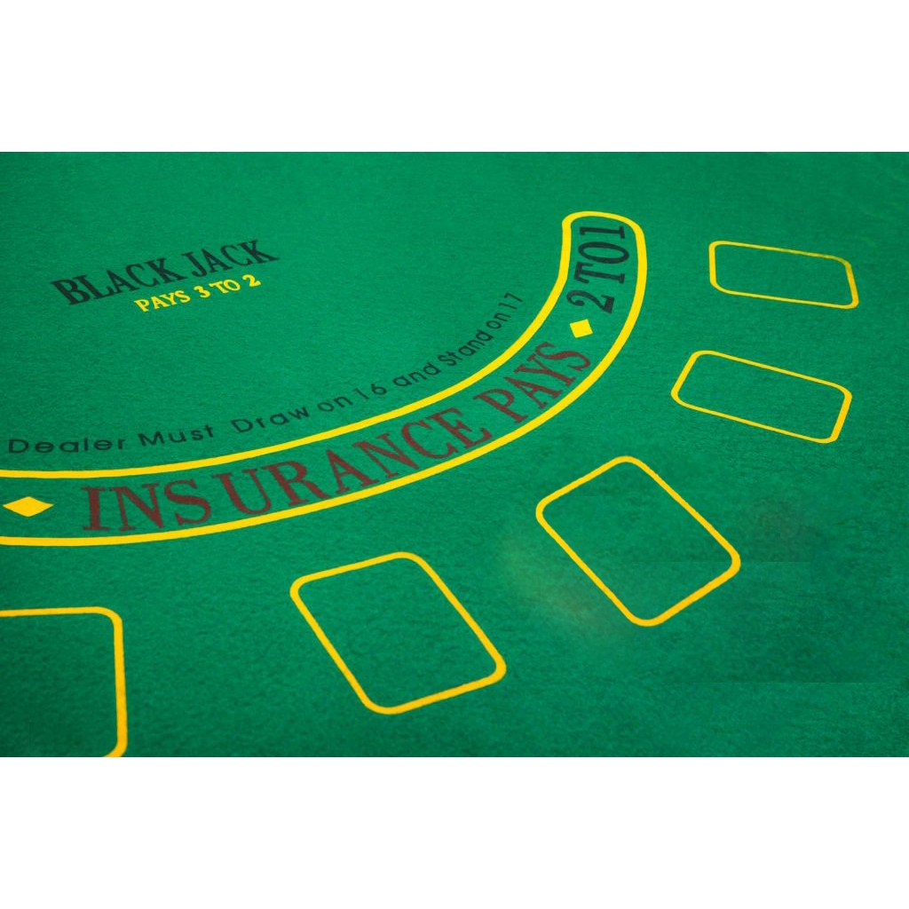 Tapete de Póker Cuadrado, Tapete Neopreno Juego Texas Holdem Verde, Cartas Poker Profesional, Tapete Cartas de Poker Juego Verde(100 * 100 cm