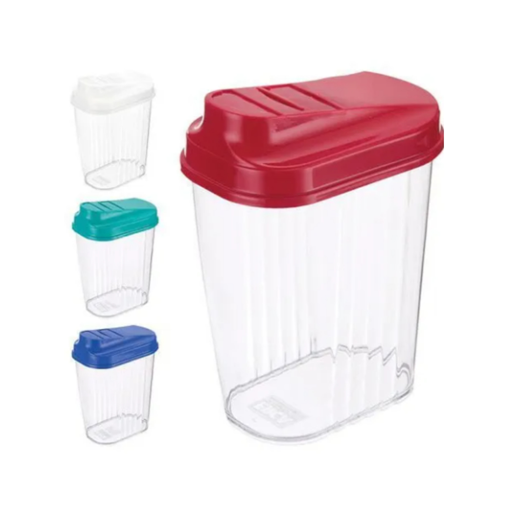 Açucareiro/Farinheiro Porta Farinha cristal 460ml com tampa abertura fácil prática