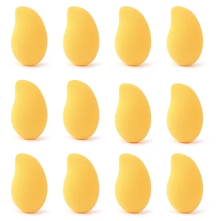 Kit Com 12 peças Esponja de Rosto Facial Maquiagem Base Manga Aleatoria