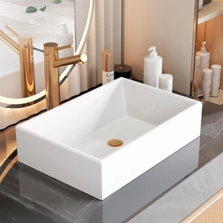 Cuba De Pia Gourmet Retangular Lavabo Para Banheiro Cozinha