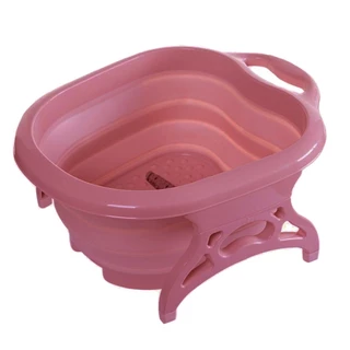 Aparelho Bacia Hidromassageador Spa dos Pes Massageador Rosa