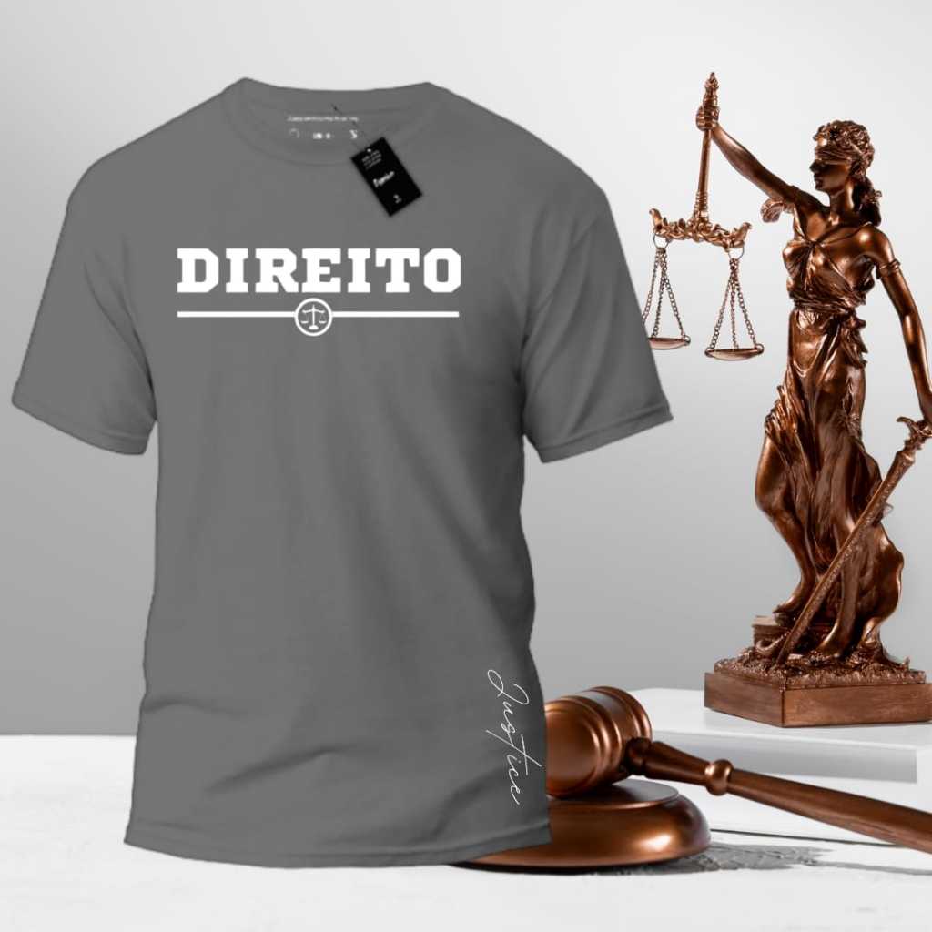 Camiseta100 % algodão ( Curso Direito ) Faculdade Curso Advogado 100% ...