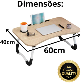 Mesa Dobrável Portátil Para Notebook Tablet Ipad Home Office Cama Refeição Em MDF Barata